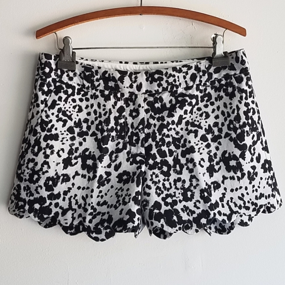 J.Crew Factory 3.5" Linen Blend Scalloped Hem Short - Picture 9 of 9